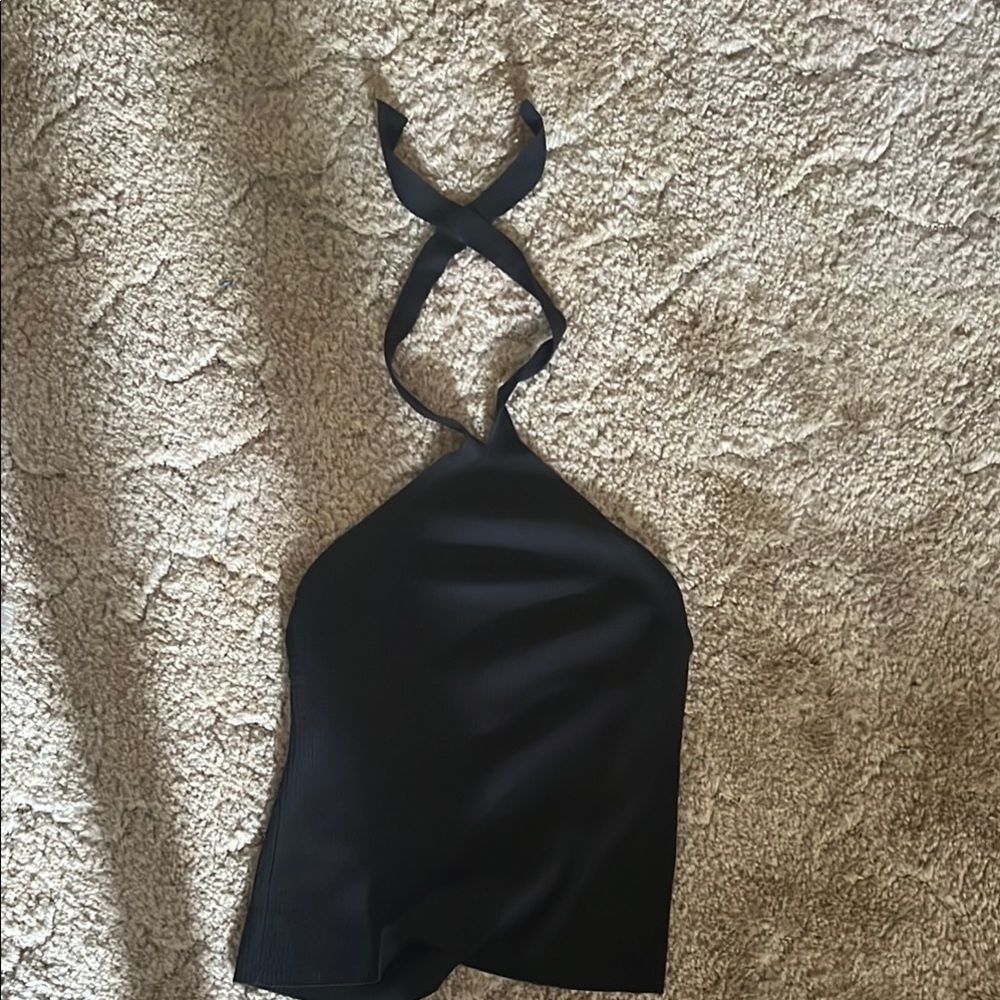 Elegant Black Halter top